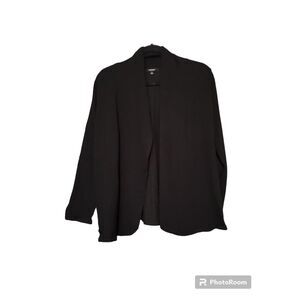 Premise Women Casual Formal Cardigan Open Front Size Medium Black